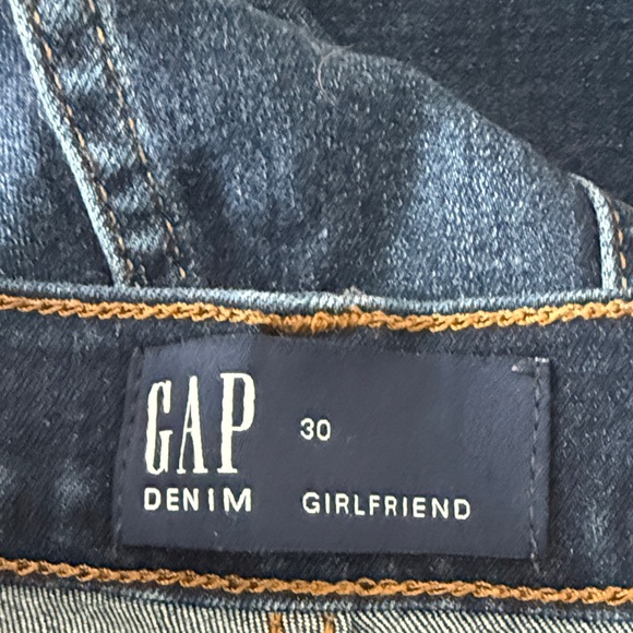 GAP Denim Girlfriend Jeans - Deep Blue - Picture 2 of 2
